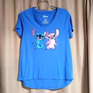 DISNEY Lilo & Stitch Light Blue T-shirt size XL